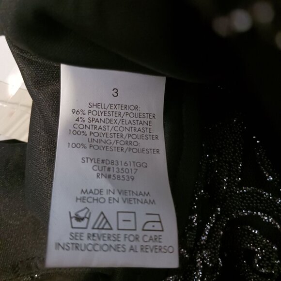NEW Speechless Juniors Glitter High-Low Cut-out Party Dress Size 3 Black/Grey - Picture 12 of 16